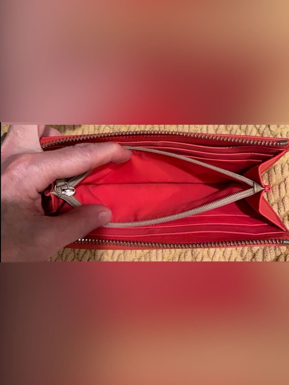 COACH Leather Zip Wallet - Picture 8 of 15